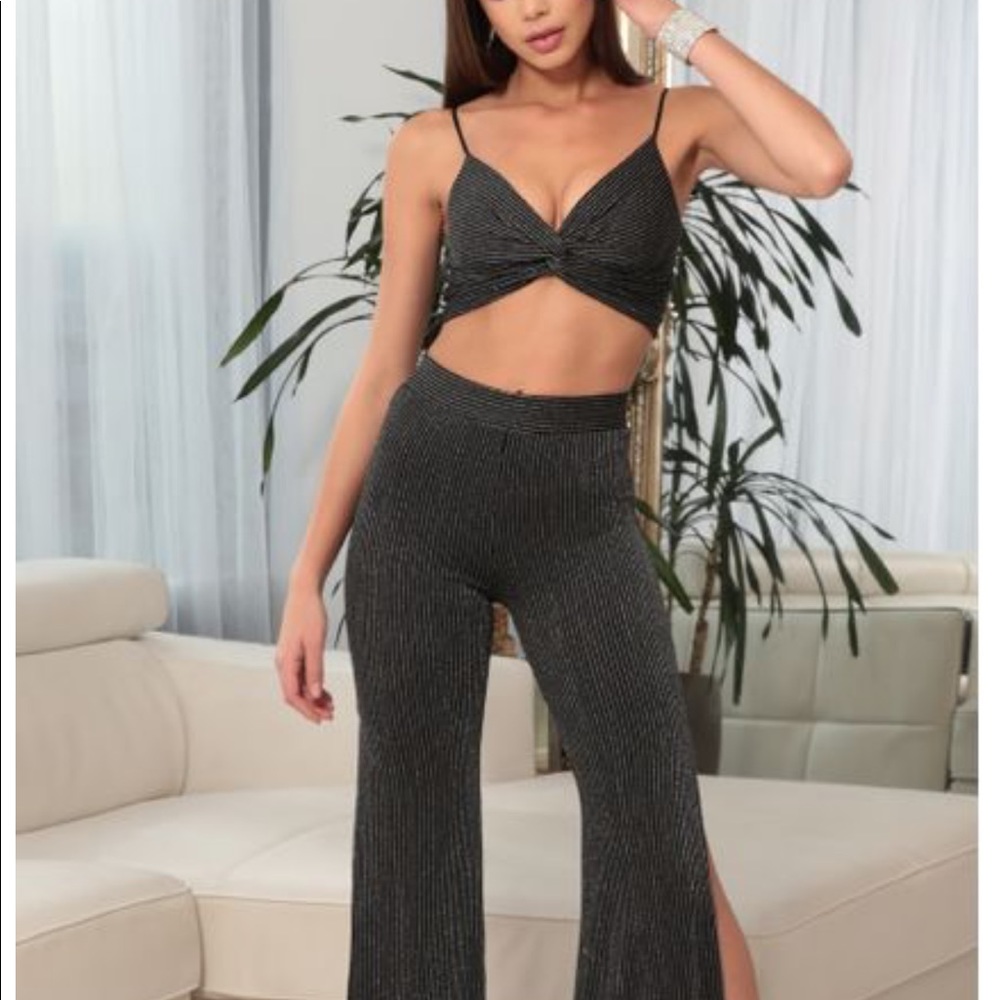 Two piece sparkly set